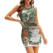 AILLOSA Bodycon Dar Kısa Askılı TH-408 Kadın Mini Elbise