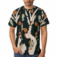 AILLOSA C-153 3D Baskılı Desenli Kısa Kollu Erkek T-shirt