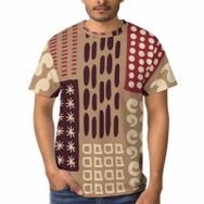 AILLOSA C-155 3D Baskılı Desenli Kısa Kollu Erkek T-shirt