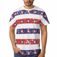AILLOSA C-156 3D Baskılı Desenli Kısa Kollu Erkek T-shirt