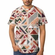 AILLOSA C-157 3D Baskılı Desenli Kısa Kollu Erkek T-shirt