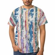 AILLOSA C-161 3D Baskılı Desenli Kısa Kollu Erkek T-shirt