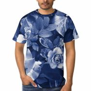 AILLOSA C-174 3D Baskılı Desenli Kısa Kollu Erkek T-shirt