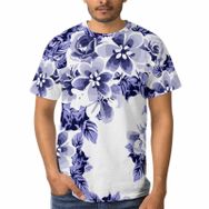 AILLOSA C-178 3D Baskılı Desenli Kısa Kollu Erkek T-shirt
