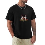 AILLOSA C10 Siyah Skull Graphic Tee Unisex T-Shirt