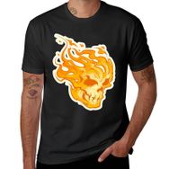 AILLOSA C11 Siyah Skull Graphic Tee Unisex T-Shirt