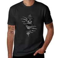 AILLOSA C15 Siyah Skull Graphic Tee Unisex T-Shirt
