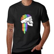 AILLOSA C23 Siyah Skull Graphic Tee Unisex T-Shirt