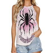 AILLOSA CGF-06 Yuvarlak Yaka Kolsuz Kadın T-shirt