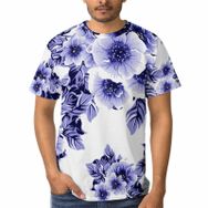 AILLOSA D-179 3D Baskılı Desenli Kısa Kollu Erkek T-shirt