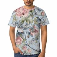 AILLOSA D-19 3D Baskılı Desenli Kısa Kollu Erkek T-shirt
