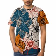 AILLOSA D-191 3D Baskılı Desenli Kısa Kollu Erkek T-shirt