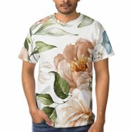 AILLOSA D-20 3D Baskılı Desenli Kısa Kollu Erkek T-shirt