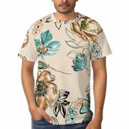 AILLOSA D-21 3D Baskılı Desenli Kısa Kollu Erkek T-shirt