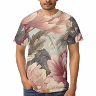 AILLOSA D-23 3D Baskılı Desenli Kısa Kollu Erkek T-shirt