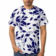 AILLOSA D-26 3D Baskılı Desenli Kısa Kollu Erkek T-shirt