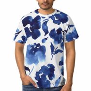 AILLOSA D-32 3D Baskılı Desenli Kısa Kollu Erkek T-shirt