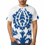AILLOSA D-35 3D Baskılı Desenli Kısa Kollu Erkek T-shirt