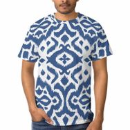 AILLOSA D-36 3D Baskılı Desenli Kısa Kollu Erkek T-shirt
