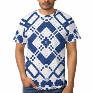 AILLOSA E-40 3D Baskılı Desenli Kısa Kollu Erkek T-shirt