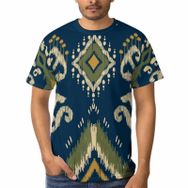 AILLOSA E-41 3D Baskılı Desenli Kısa Kollu Erkek T-shirt