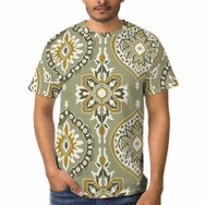 AILLOSA E-42 3D Baskılı Desenli Kısa Kollu Erkek T-shirt