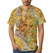 AILLOSA E-44 3D Baskılı Desenli Kısa Kollu Erkek T-shirt