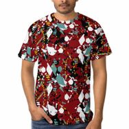 AILLOSA E-45 3D Baskılı Desenli Kısa Kollu Erkek T-shirt
