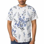 AILLOSA E-56 3D Baskılı Desenli Kısa Kollu Erkek T-shirt