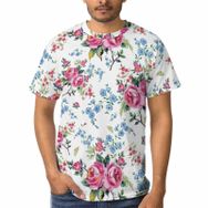 AILLOSA E-59 3D Baskılı Desenli Kısa Kollu Erkek T-shirt