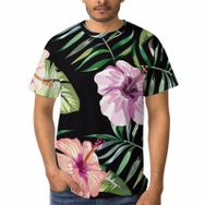 AILLOSA F-66 3D Baskılı Desenli Kısa Kollu Erkek T-shirt
