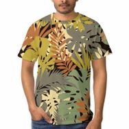 AILLOSA F-67 3D Baskılı Desenli Kısa Kollu Erkek T-shirt