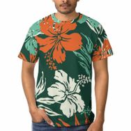 AILLOSA F-68 3D Baskılı Desenli Kısa Kollu Erkek T-shirt