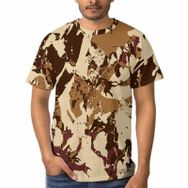 AILLOSA F-69 3D Baskılı Desenli Kısa Kollu Erkek T-shirt