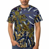 AILLOSA F-71 3D Baskılı Desenli Kısa Kollu Erkek T-shirt