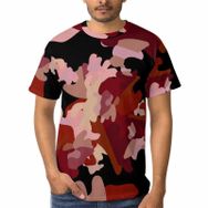 AILLOSA F-73 3D Baskılı Desenli Kısa Kollu Erkek T-shirt