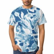 AILLOSA F-74 3D Baskılı Desenli Kısa Kollu Erkek T-shirt