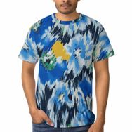 AILLOSA F-76 3D Baskılı Desenli Kısa Kollu Erkek T-shirt