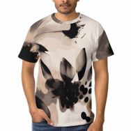 AILLOSA F-78 3D Baskılı Desenli Kısa Kollu Erkek T-shirt