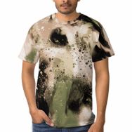 AILLOSA F-79 3D Baskılı Desenli Kısa Kollu Erkek T-shirt