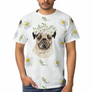 AILLOSA F-80 3D Baskılı Desenli Kısa Kollu Erkek T-shirt