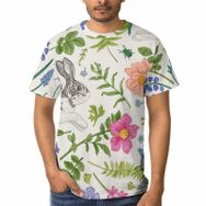 AILLOSA F-85 3D Baskılı Desenli Kısa Kollu Erkek T-shirt
