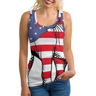 AILLOSA FLAG-01 Kolsuz Askılı Kadın T-Shirt