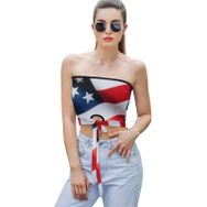 AILLOSA Flag-03 Tube Askılı Kadın File Top Tank