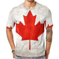AILLOSA Flag-100 Baskılı Desenli Kısa Kollu Unisex T-shirt