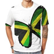 AILLOSA Flag-103 Baskılı Desenli Kısa Kollu Unisex T-shirt