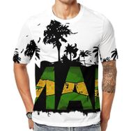 AILLOSA Flag-104 Baskılı Desenli Kısa Kollu Unisex T-shirt