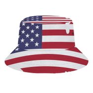 AILLOSA Flag-11 3D Desen Unisex Balıkçı Şapka