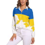 AILLOSA FLAG-119 V Yaka Kadın Bluz