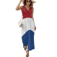 AILLOSA FLAG-12 Askılı Uzun Günlük Kadın Elbise